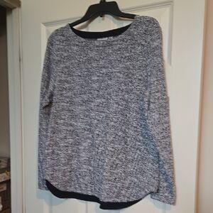 Croft & Barrow Black and White Knit Sweater